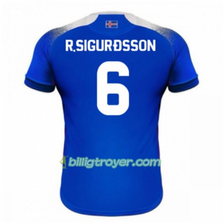 Billige Fotballdrakter Island R.Sigurdsson 6 VM 2018 Hjemmedraktsett